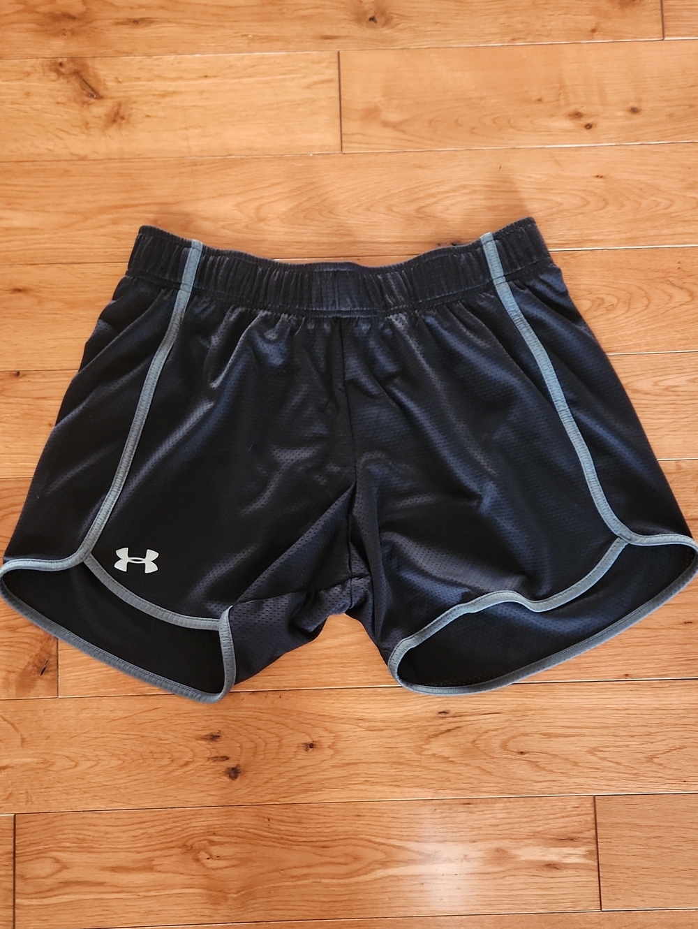 Under Armour Black Athletic Shorts with Gray Trim